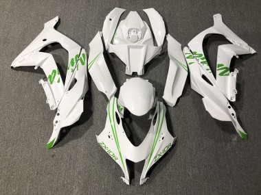 Pearl Green White Kawi 2016-2019 ZX10R Motorcycle Fairings
