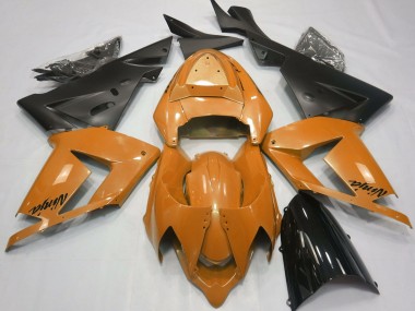 Pearl Orange & Black 2004-2005 ZX10R Motorcycle Fairings