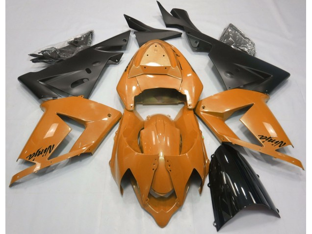 Pearl Orange & Black 2004-2005 ZX10R Motorcycle Fairings Pearl Orange & Black 2004-2005 ZX10R Motorcycle Fairings