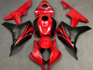 Pearl Red & Black 2007-2008 CBR600RR Motorcycle Fairings