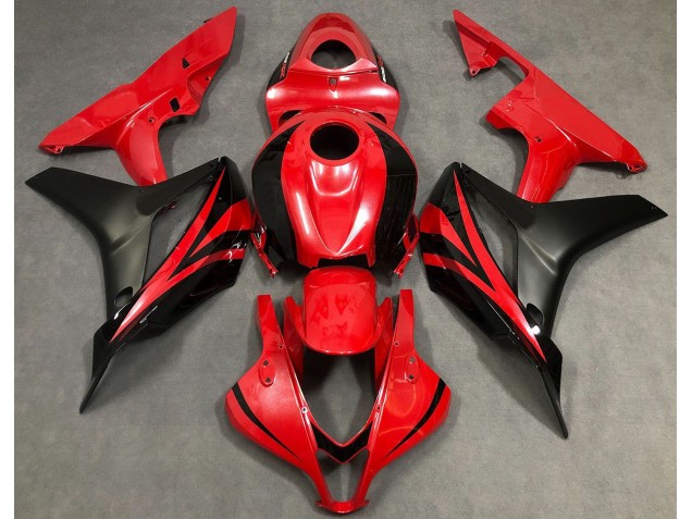 Pearl Red & Black 2007-2008 CBR600RR Motorcycle Fairings
