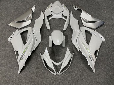 Pearl White 2013-2018 ZX6R Motorcycle Fairings