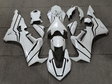 Pearl White & Black Lining 2017-2023 CBR1000RR Motorcycle Fairings