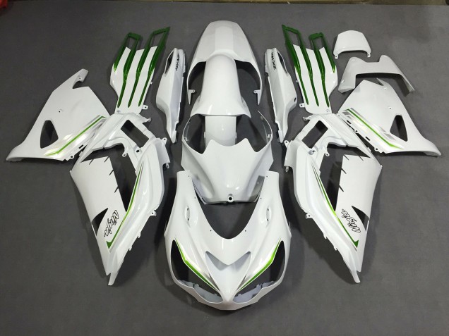Pearl White Custom 2012-2021 ZX14R Motorcycle Fairings Pearl White Custom 2012-2021 ZX14R Motorcycle Fairings