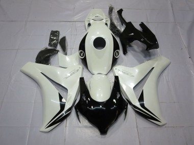 Pearl White and Black 2008-2011 CBR1000RR Motorcycle Fairings
