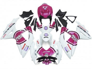 Pink 34 Lucky Strike 2008-2010 GSXR 600-750 Motorcycle Fairings