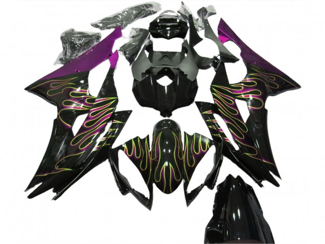 Pink Flame 2008-2016 R6 Motorcycle Fairings