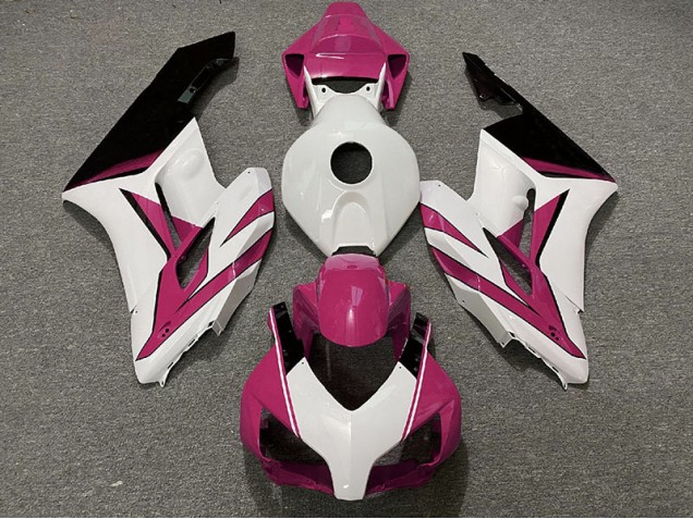 Pink White and Gloss Black 2004-2005 CBR1000RR Motorcycle Fairings