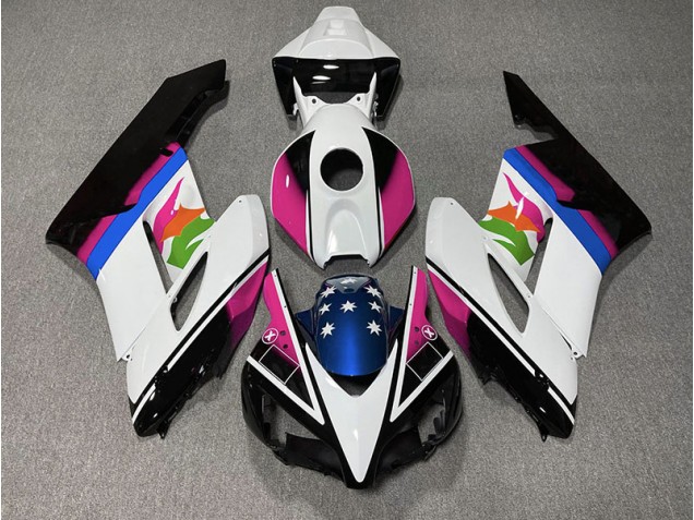 Pink and Blue Flag 2004-2005 CBR1000RR Motorcycle Fairings