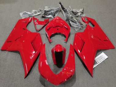 Plain Gloss Red 2007-2014 Ducati 848 1098 1198 Motorcycle Fairings