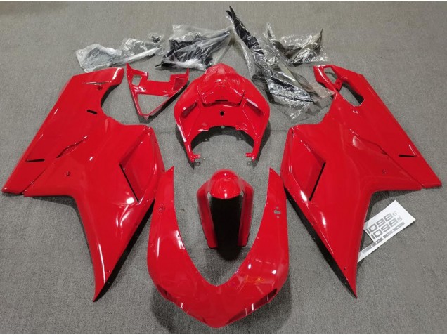 Plain Gloss Red 2007-2014 Ducati 848 1098 1198 Motorcycle Fairings