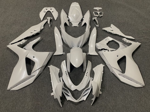 Plain Gloss White 2009-2016 GSXR 1000 Motorcycle Fairings