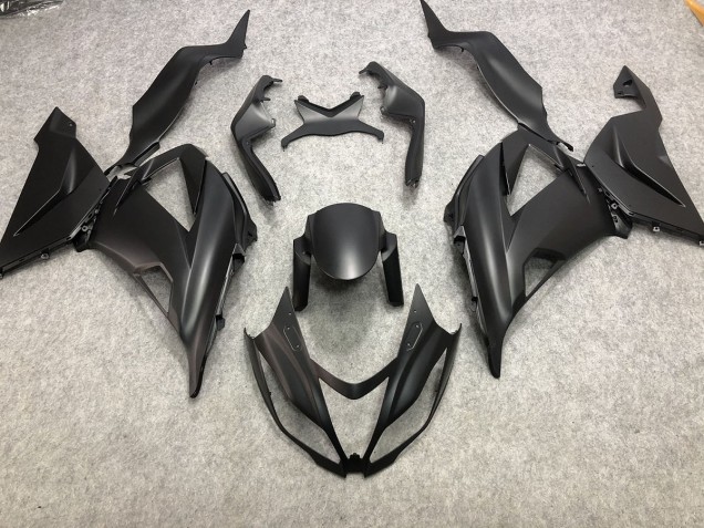 Plain Matte Black 2013-2018 ZX6R Motorcycle Fairings