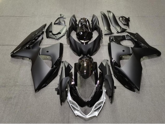 Plain Matte and Gloss Black 2009-2016 GSXR 1000 Motorcycle Fairings