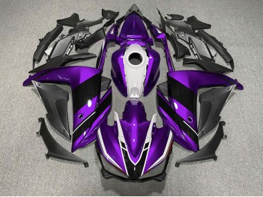 Purple Black and White 2015-2018 R3 Motorcycle Fairings