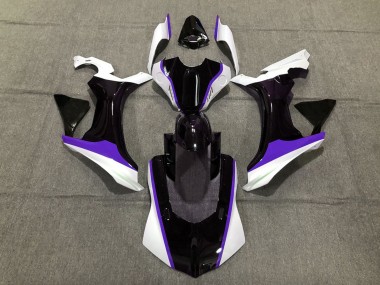 Purple Black and White 2015-2019 R1 Motorcycle Fairings