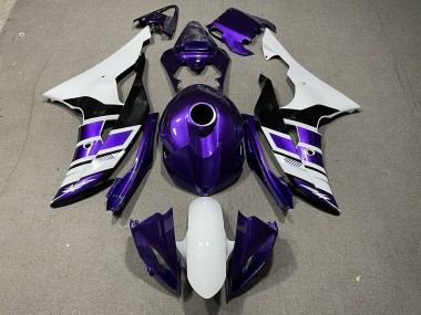 Purple Black and White OEM Style 2008-2016 R6 Motorcycle Fairings