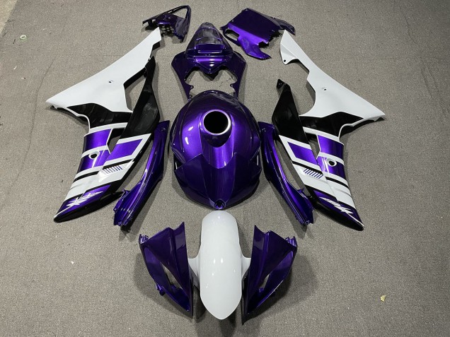 Purple Black and White OEM Style 2008-2016 R6 Motorcycle Fairings