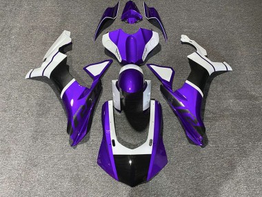 Purple & Carbon Fiber Accents 2015-2019 R1 Motorcycle Fairings