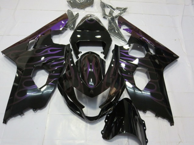 Purple Flame 2004-2005 GSXR 600-750 Motorcycle Fairings