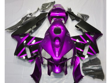 Purple & Gloss Black Design 2005-2006 CBR600RR Motorcycle Fairings