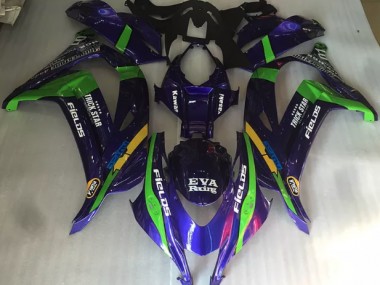 Purple Green and Gloss 2016-2019 ZX10R Motorcycle Fairings