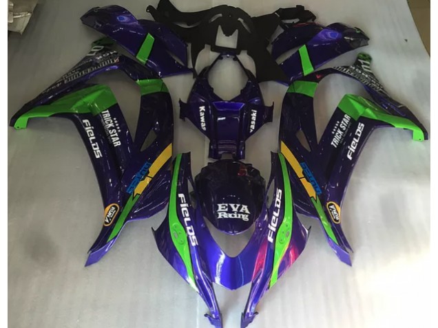 Purple Green and Gloss 2016-2019 ZX10R Motorcycle Fairings