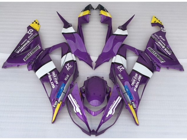 Purple Logo Style 2013-2018 ZX6R Motorcycle Fairings
