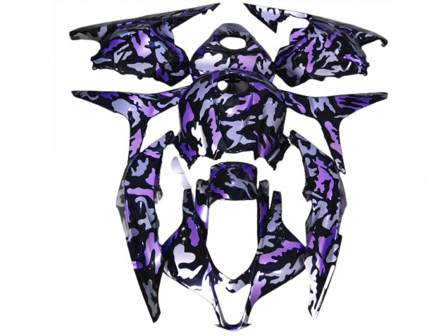 Purple Snow Camo 2009-2012 CBR600RR Motorcycle Fairings