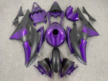 Purple and Matte Black 2008-2016 R6 Motorcycle Fairings