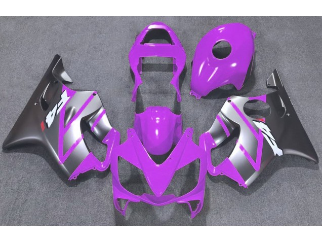 Purple and Matte Silver 2001-2003 CBR600 F4i Motorcycle Fairings