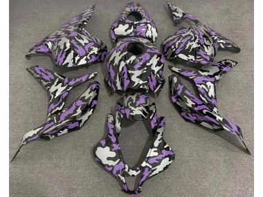 Purple and Silver Camo 2009-2012 CBR600RR Motorcycle Fairings