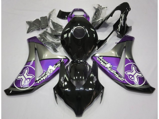 Purple on Black Custom 2008-2011 CBR1000RR Motorcycle Fairings