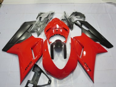 Red 2007-2014 Ducati 848 1098 1198 Motorcycle Fairings