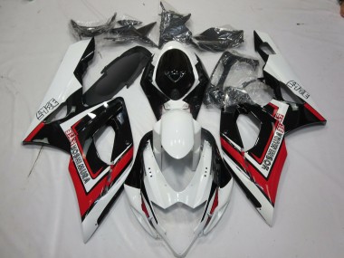 Red Black and White 2005-2006 GSXR 1000 Motorcycle Fairings