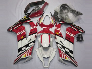Red Black and White 2011-2015 ZX10R Motorcycle Fairings