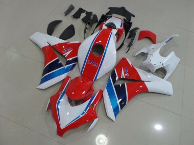 Red Blue and White 2008-2011 CBR1000RR Motorcycle Fairings