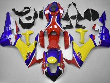 Red Blue and Yellow HRC 2017-2023 CBR1000RR Motorcycle Fairings