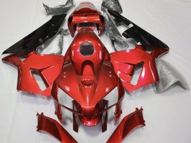 Red CBR Style 2005-2006 CBR600RR Motorcycle Fairings