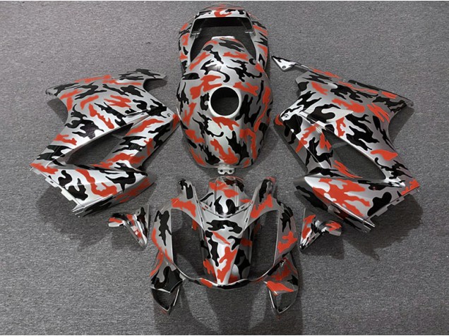 Red Camo 2002-2012 VFR800 Motorcycle Fairings