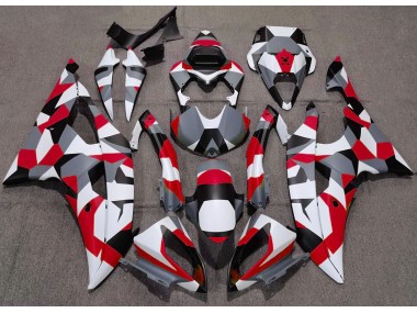 Red Camo Plain 2008-2016 R6 Motorcycle Fairings