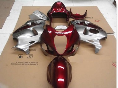 Red D Silver 1997-2007 GSXR 1300 Hayabusa Motorcycle Fairings