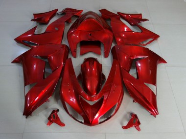 Red Deep Gloss 2006-2007 ZX10R Motorcycle Fairings