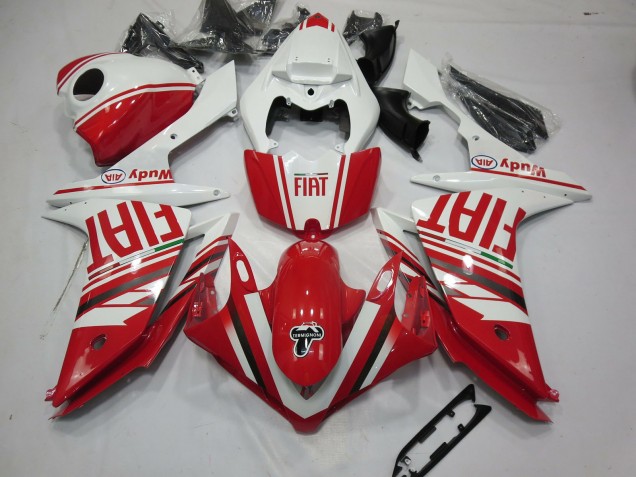 Red Fiat 2007-2008 R1 Motorcycle Fairings