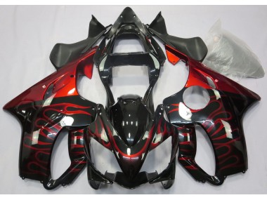 Red Flame 2001-2003 CBR600 F4i Motorcycle Fairings