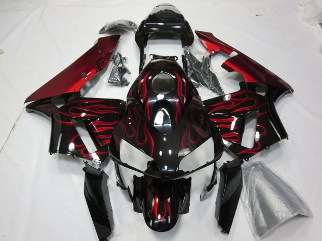 Red Flame 2003-2004 CBR600RR Motorcycle Fairings