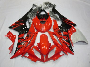 Red Flame 2008-2016 R6 Motorcycle Fairings