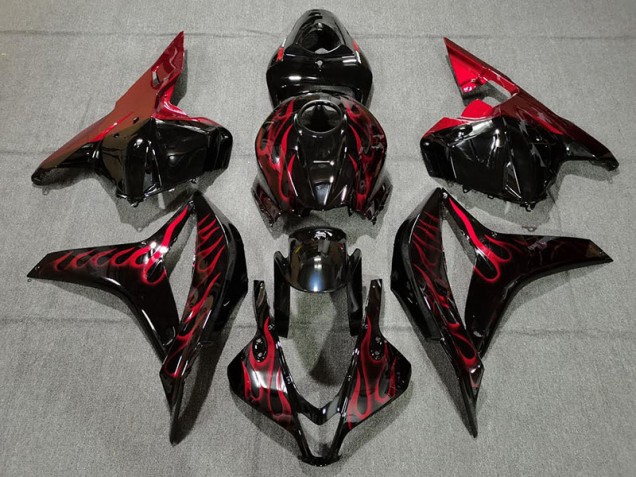 Red Flame 2009-2012 CBR600RR Motorcycle Fairings