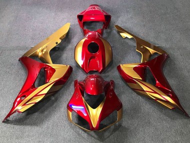 Red & Gold 2006-2007 CBR1000RR Motorcycle Fairings