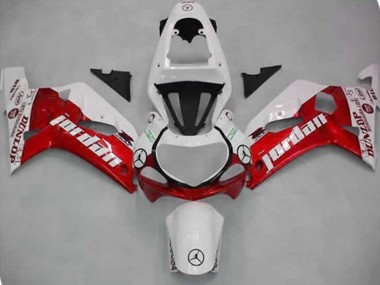 Red Jordan 2001-2003 GSXR 600-750 Motorcycle Fairings